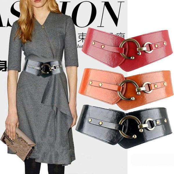 Wide Waist Belt For Women ,vintage Cinch Belt With Hook Buckle