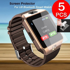 5PCS HD Clear LCD Screen Protector Protective Film For U8 Bluetooth Smart Watch