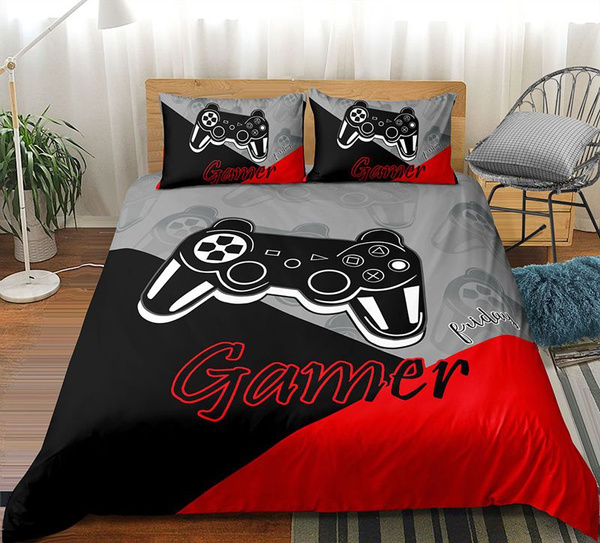 Games Comforter Cover Gamepad Bedding Set for Boys Kids Video Games ...