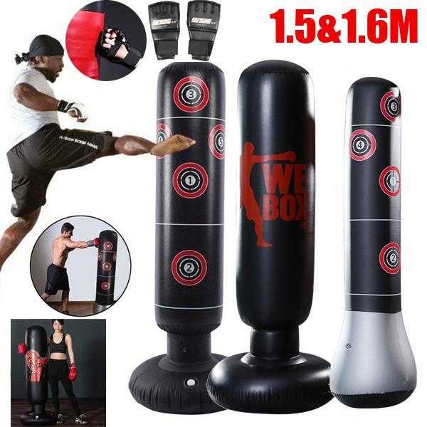 Inflatable Boxing Bag Training Relief Exercise Punching Stand Fitness Equipment