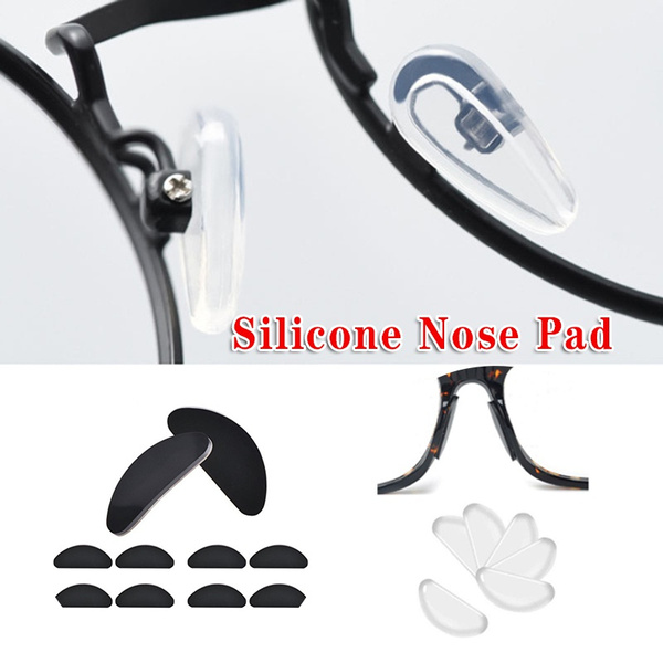 5 Pairs Glasses Nose Pads, Glasses Silicone Nose Pads Anti-Slip, Adhesive  Nose Pads Sunglass Pad Spectacle Nose Pads Glasses Pads Nose for Glasses