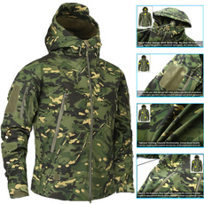 Fleece, Fashion, sharkskinsoftshell, Army