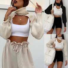 Fashion, womencasualtop, knitted sweater, pullover sweater