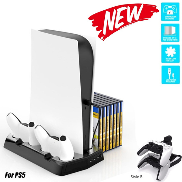  PS5 Slim Stand with Cooling Station and Controller