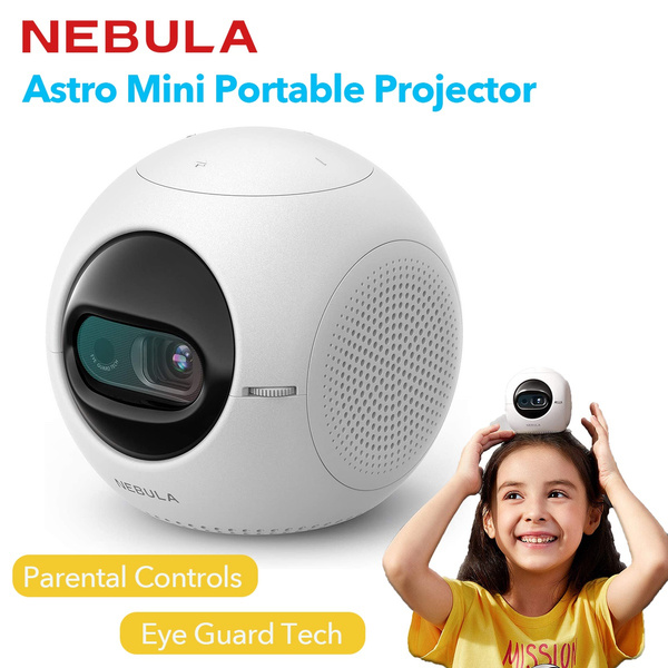 Anker Nebula Astro Mini Portable Projector, Kids Pocket Cinema, Mini  Projector, Parental Controls, Customizable UI, Android 7.1, 2.5-Hour  Battery 
