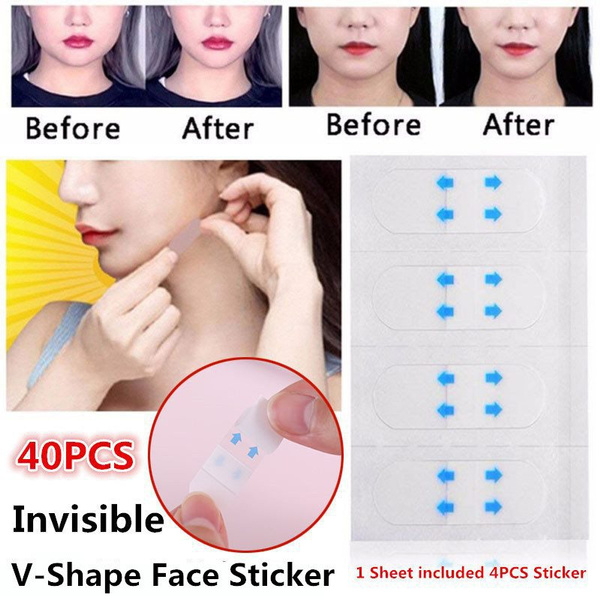 10sheet/set Invisible V Face Stickers Facial Line Wrinkle Sagging Skin ...