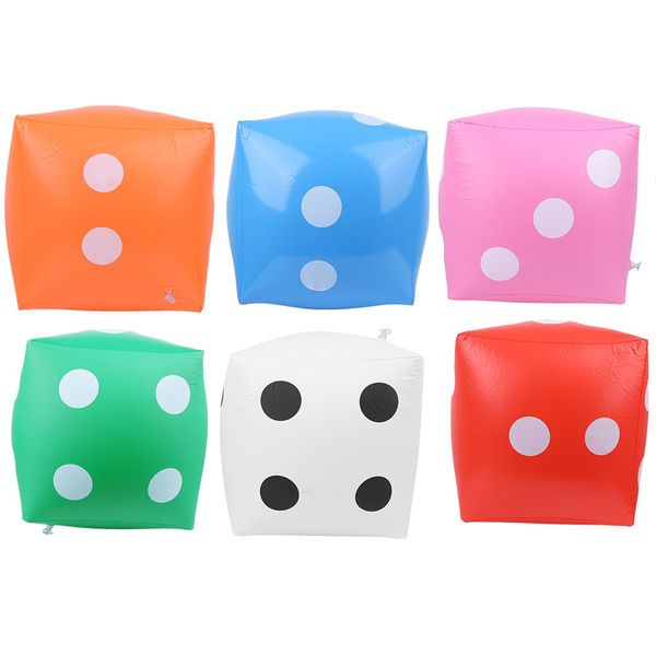 Inflatable Dice, Dice, Indoor Outdoor Dice Toy Pool Party Supply for Game Party Wish