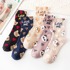 cute, Cotton Socks, korean style, Women's Fashion