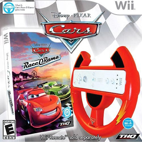 Refurbished THQ Cars Race o rama with Cars Wii Wheel Wii