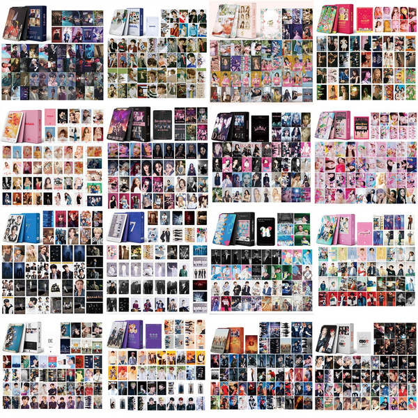 54pcs Box New Kpop Bts Blackpink Exo Nct Txt Stray Kid Twice Super M Seventeen Photocard Postcard Korean Star Fans Lomo Card Photo Card Wish