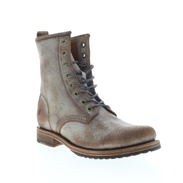 frye veronica combat suede