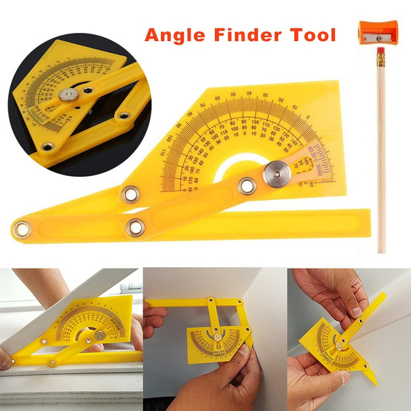 Bevel & Corner Protractor Ruler Angle Measurement Tool for Woodworking Flooring 