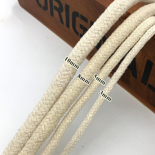 Cotton Rope Thick Cotton Cords for Bag Strap Home Decor