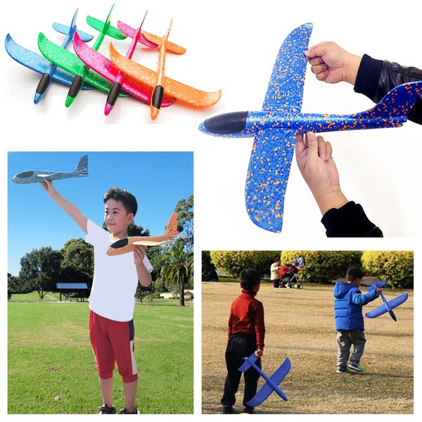 New Outdoor Epp Hand Thrown Toy Plane Glider Inertia Foam Aircraft Kids ...