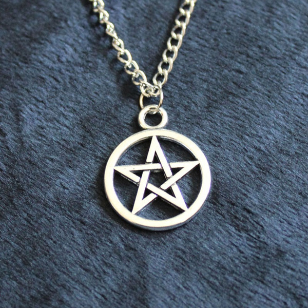 Mens shop pentacle necklace