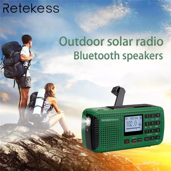 Retekess HR11S Emergency Shortwave Radio, AM FM Bluetooth Radio, Solar ...