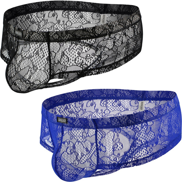 iKingsky Men's Cheeky Thong Underwear Brazilian Back Mens Under Panties ...