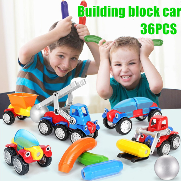 magnetic building cars