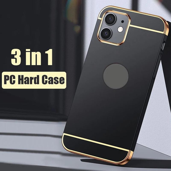 Luxury Plating Matte 3 In 1 Design Phone Case for Apple IPhone 12 Pro Max/12 Mini/iPhone 11 Pro Max/Xs Max/Xs/Xr Removable Ultra Thin Back Cover IPhone 7Plus/6S Plus/6S/6