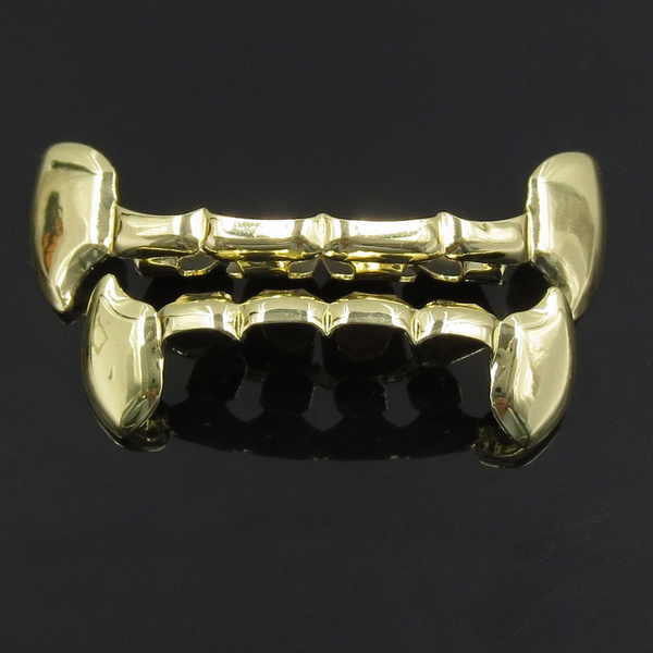 Teeth Grills Hip Hop Tooth Cap Top & Bottom Grillz Mouth Vampire Fang