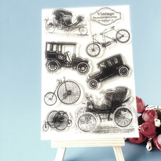 Scrapbooking, Silicone, Vintage, Clear