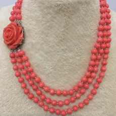 pink, Bead, Chain Necklace, Jewelry