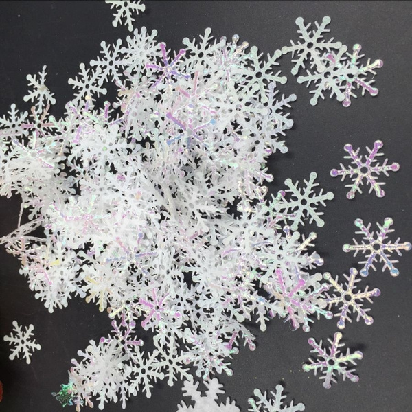 2cm Christmas Snowflake Confetti Christmas Tree Ornaments Party