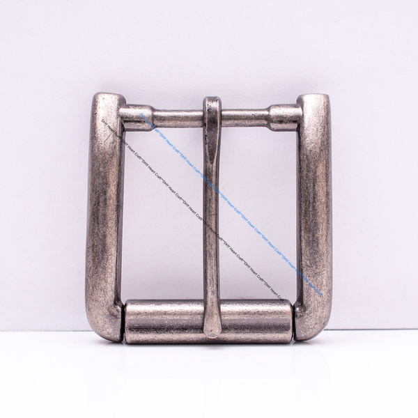 Antiqued Silver Single Prong Replacement Roller Belt Buckle Fits 40mm Belt Strap 