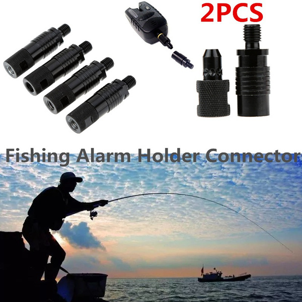 2PCS Quick Release Adapter Connector Carp Fishing Rod Bite Alarm Holder  Connector Carp Fishing Tackle