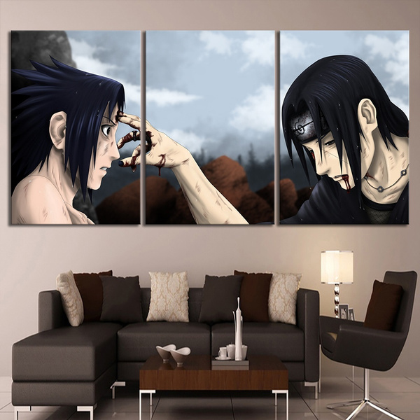 3 Panels Anime Figure Poster Uchiha Sasuke and Uchiha Itachi Canvas Oil Painting Naruto Wall Art Picture Modern Home Decor | Wish 3 Panels Anime Figure Poster Uchiha Sasuke and Uchiha Itachi Canvas Oil Painting Naruto Wall Art Picture Modern Home Decor | Wish