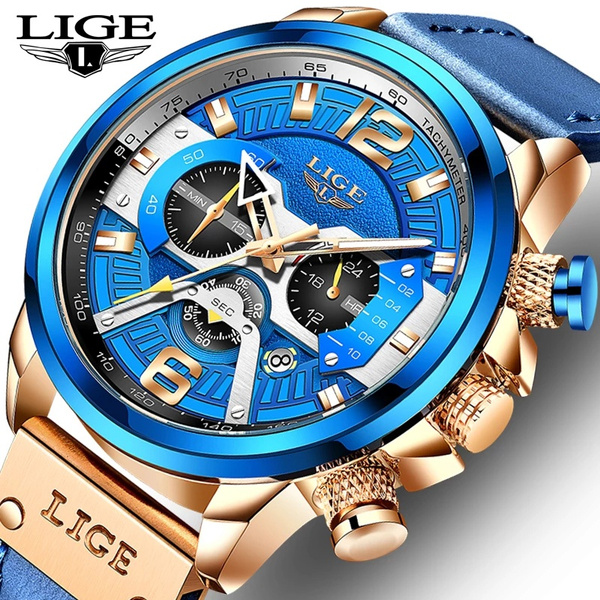 Lige watch 2024 blue