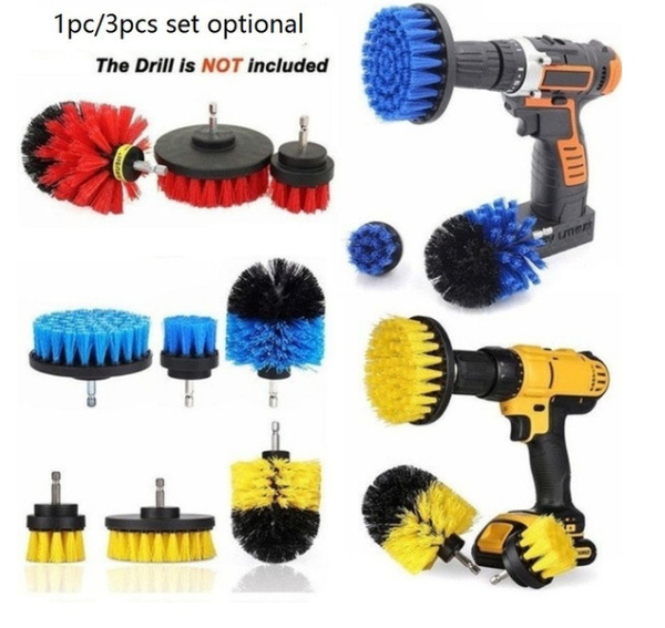 Tile Grout Power Scrubber Cleaning Brushes Cleaner Set For