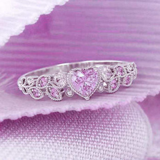 Heart, Fashion, wedding ring, pinkgemring