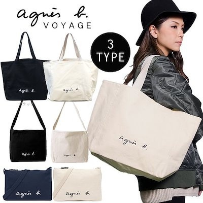 Agnès B. Voyage [Agnès B. Tote Bag] Cotton Tote Bag Bag Ladies