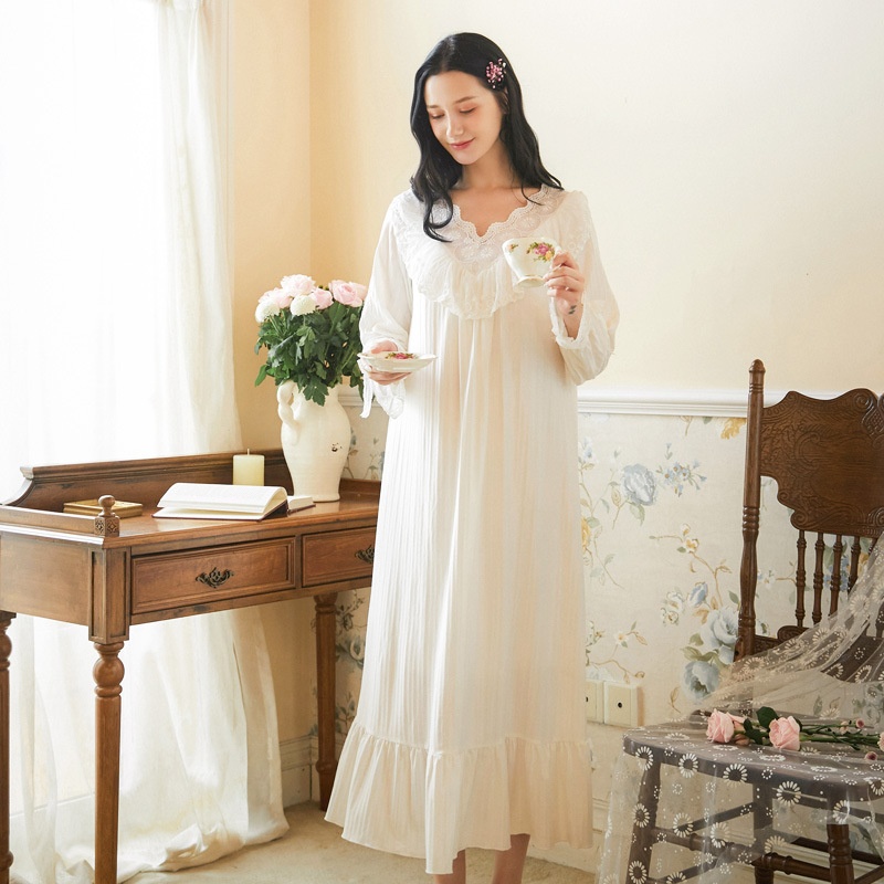 frilly night gown