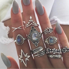 bohoring, Star, starringset, retro ring