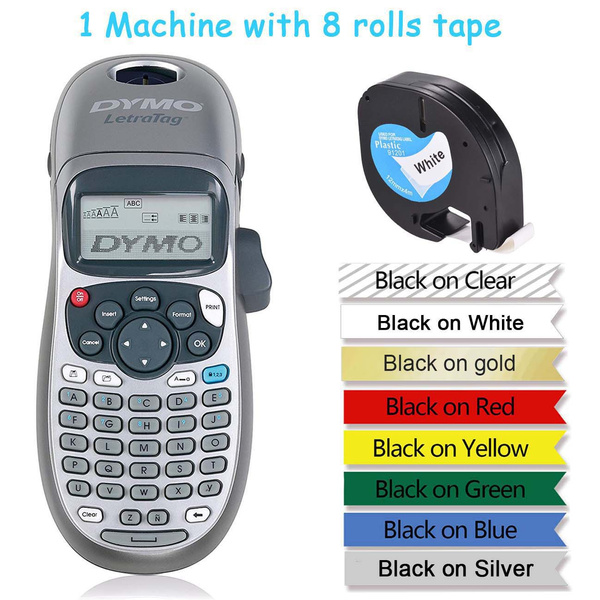 12mm*4m 91201 Labels for Dymo LetraTag LT-100H Handheld Label Maker Compatible 12mm Letra Tag 12267 91200 Ribbon Cassette | Wish