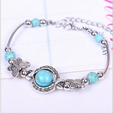 Charm Bracelet, Turquoise, Fashion, braceletampbeadssilver925