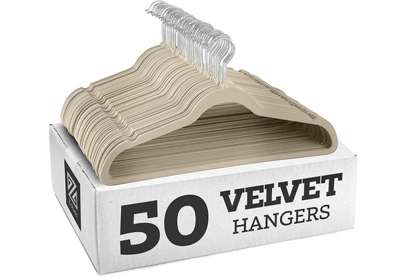 Clothes Hangers Non-Slip Velvet Hangers Thin Space Saving Coat Hanger 30 Pack 