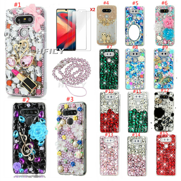 For LG Premier Pro Plus 2020 Bling Soft Phone Cases Tempered