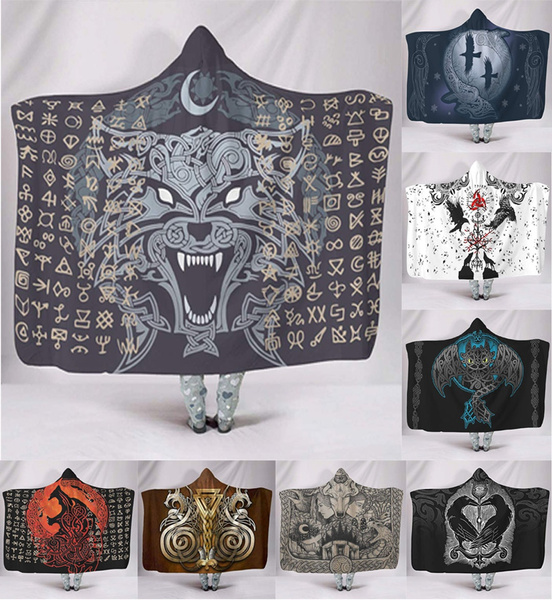 Hooded viking online blanket