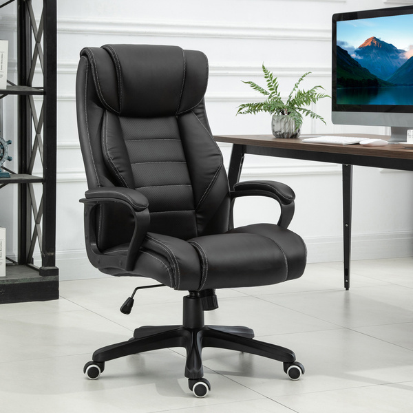 Vinsetto High Back Massage Office Desk Chair With 6-point