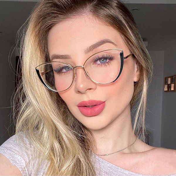Brand new glasses cateyeshaped flat mirror trend reading glasses