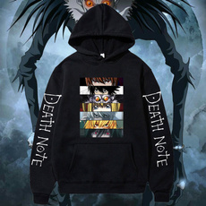 Funny, deathnote, hooded, Tops