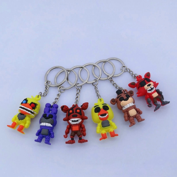 Five Nights At Freddys FNAF Keychain Figure 1.5 Withered Chica Yellow Bird