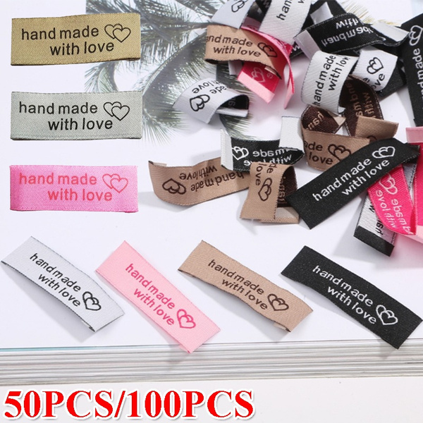 100pcs Clothing Sewing Labels Handmade Sewing Handmade Labels for