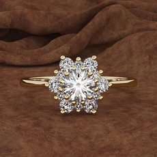 DIAMOND, Jewelry, gold, Snowflakes