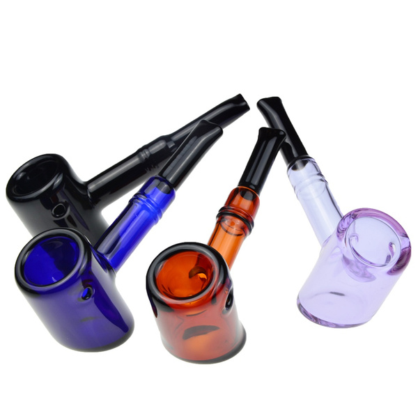 5 Collectible Hammer Glass Pipe Handmade Tobacco Pipe Smoking Dry Herb Bowl  Hand Pipes Bubbler