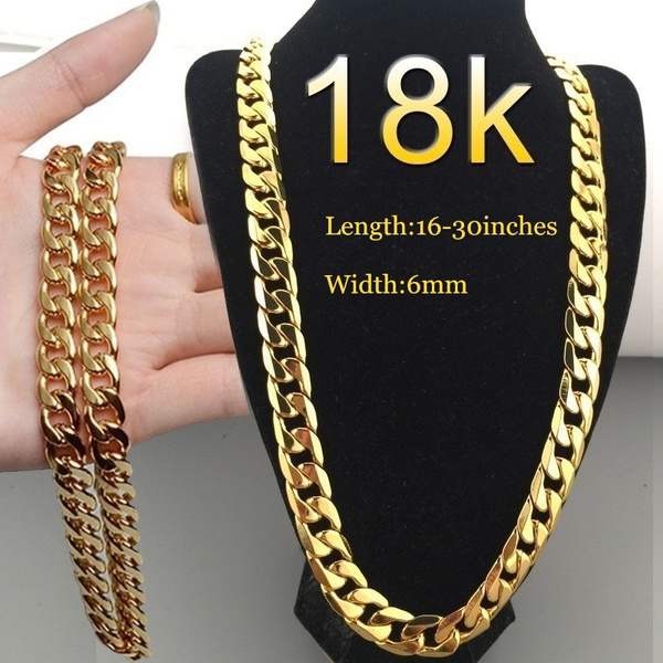 men's 18 carat gold necklace