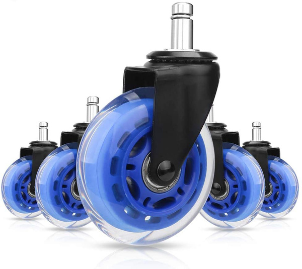 Office Chair Caster WheelsSet of 5 Heavy Duty 3" Office Chair